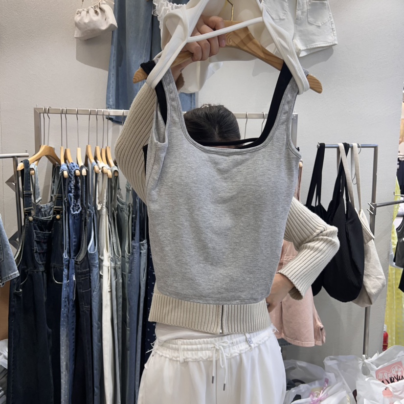 HIPTIQUE韓國㊣直郵東大門代購女裝新品25春夏吊帶背心柔軟HIPTIQUE吊帶/背心圖色2