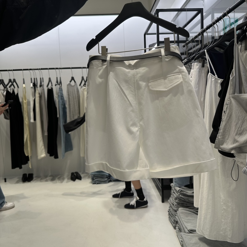 OSOO韓國㊣直郵東大門代購女裝新品時尚人氣25春夏短褲不含腰帶OSOO短褲