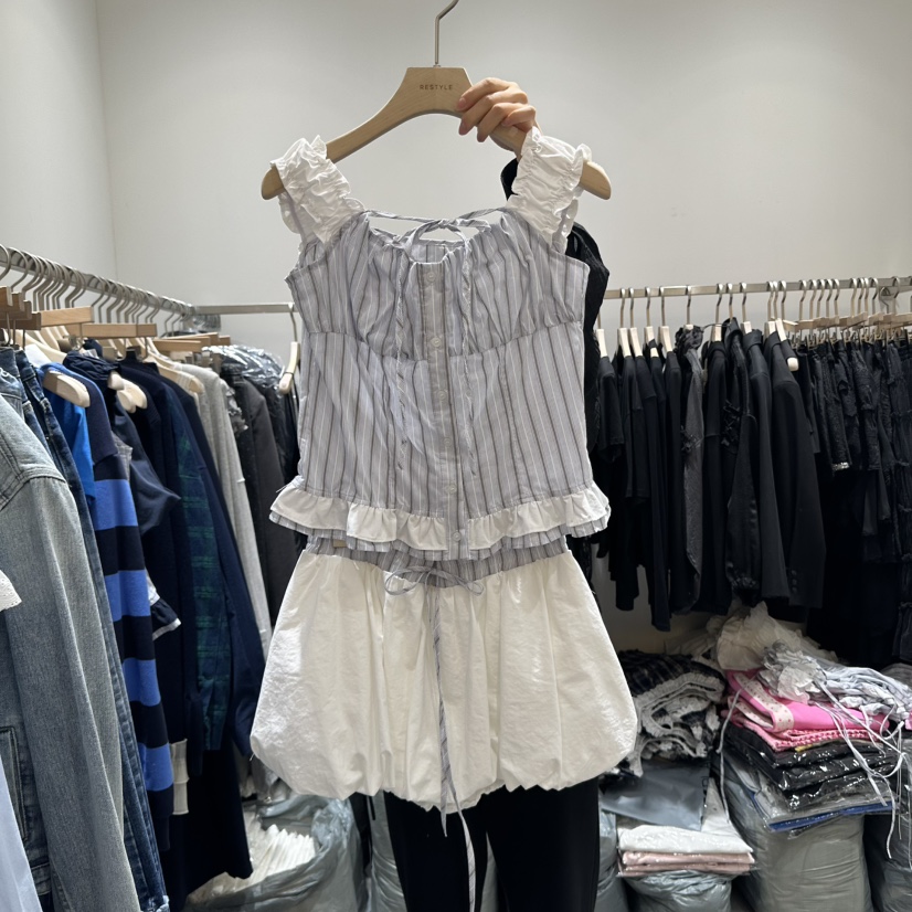 RE STYLE-Q直郵韓國代購㊣女裝新品人氣休閑推薦套裝套裝RE STYLE套裝圖色2