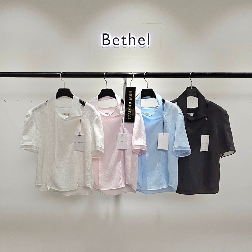 BETHEL直郵韓國代購㊣女裝新品人氣時尚推薦熱賣襯衫蕾絲衫BETHEL襯衫/蕾絲衫