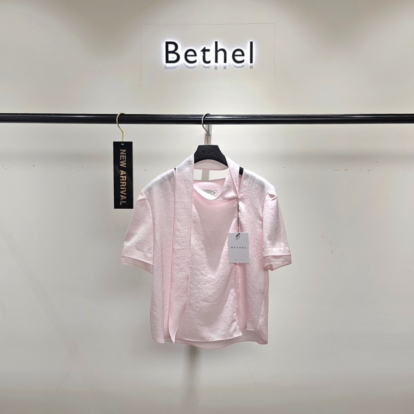 BETHEL直郵韓國代購㊣女裝新品人氣時尚推薦熱賣襯衫蕾絲衫BETHEL襯衫/蕾絲衫圖色2