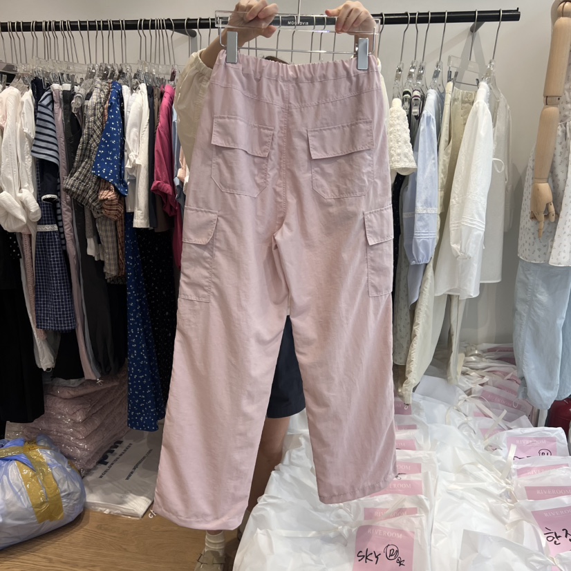 RIVEROOM韓國直郵㊣東大門實拍女裝新品熱賣時尚人氣休閑褲RIVEROOM休閑褲