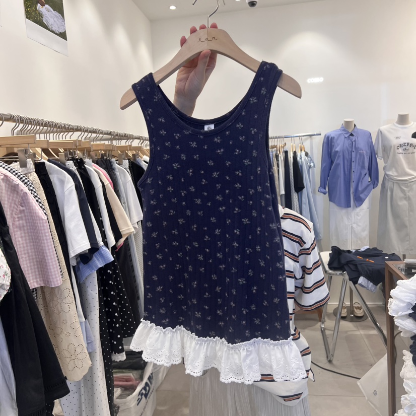 TAN&COMO韓國直郵㊣東大門實拍女裝新品人氣25春夏吊帶背心tan-COMO吊帶/背心圖色2