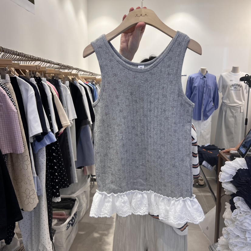TAN&COMO韓國直郵㊣東大門實拍女裝新品人氣25春夏吊帶背心tan-COMO吊帶/背心圖色3