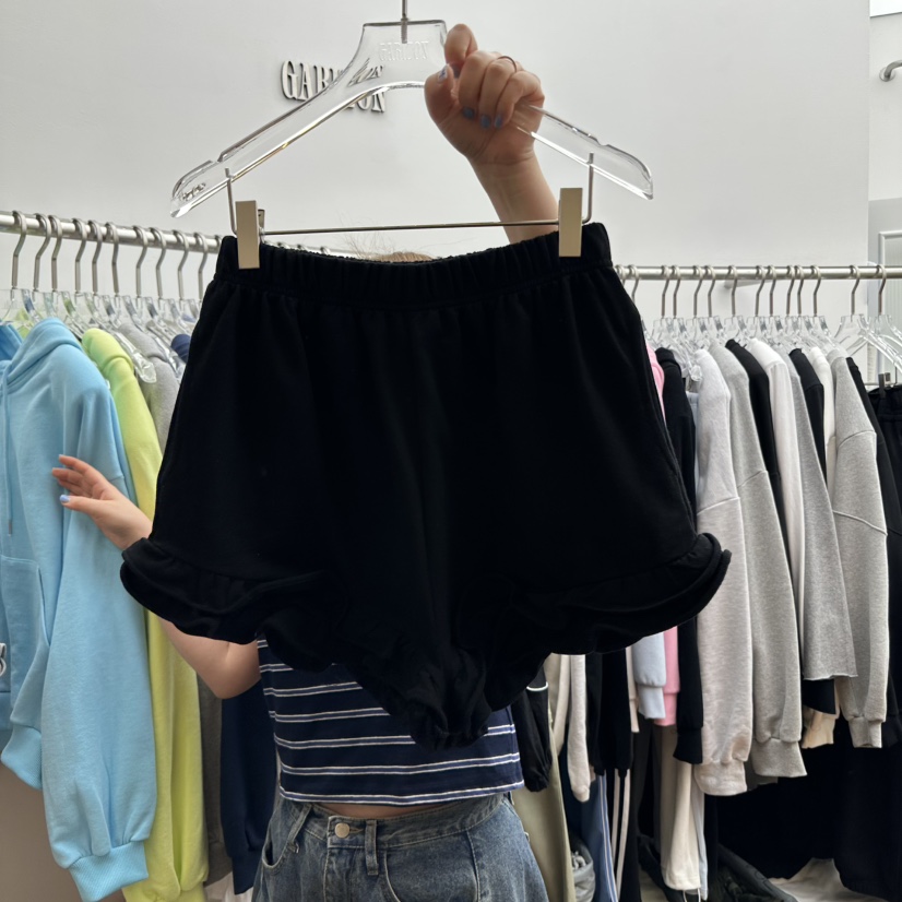 GABIZON韓國㊣直郵東大門代購女裝新品休閑人氣時尚短褲荷葉邊GABIZON短褲圖色4