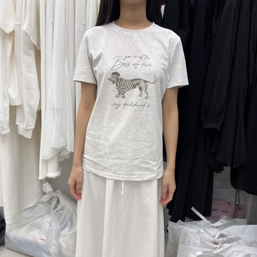 DRESS ROOM韓國㊣直郵東大門代購女裝新款熱賣25春夏休閑T恤DRESS ROOMT恤圖色2