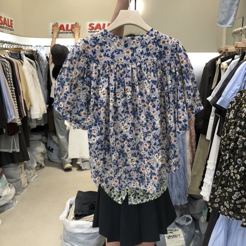 BANILLA.B韓國㊣直郵東大門代購女裝新品推薦25春夏襯衫蕾絲衫STAINLESS襯衫/蕾絲衫