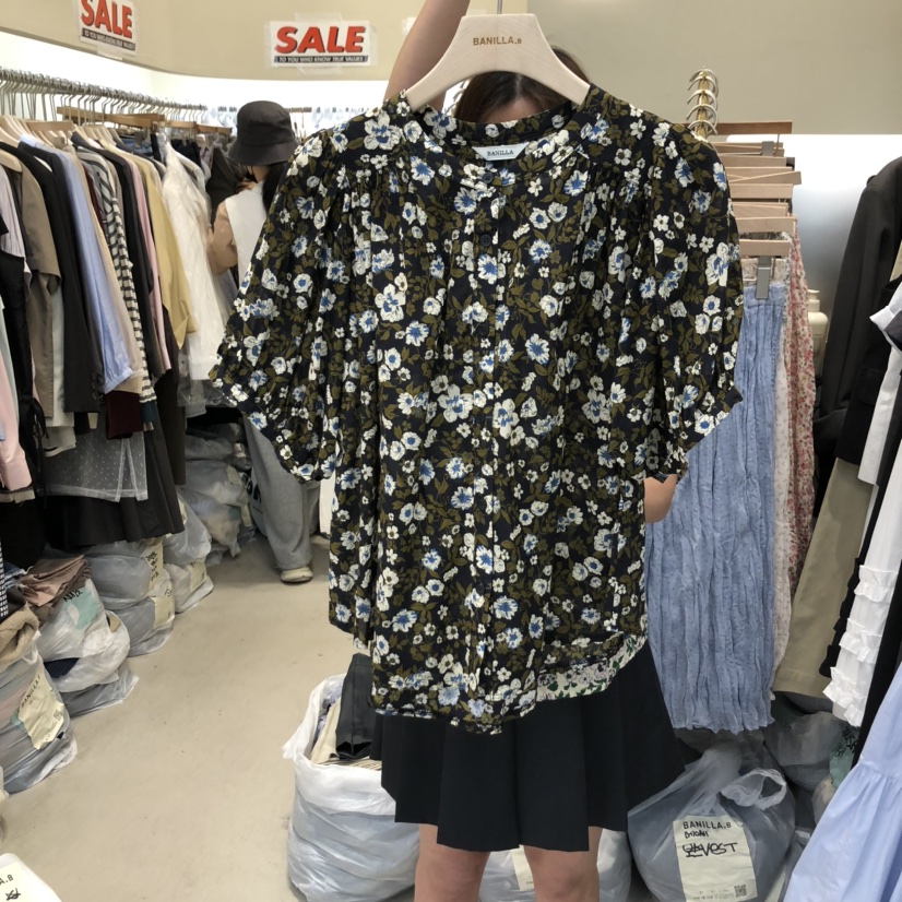 BANILLA.B韓國㊣直郵東大門代購女裝新品推薦25春夏襯衫蕾絲衫STAINLESS襯衫/蕾絲衫圖色2