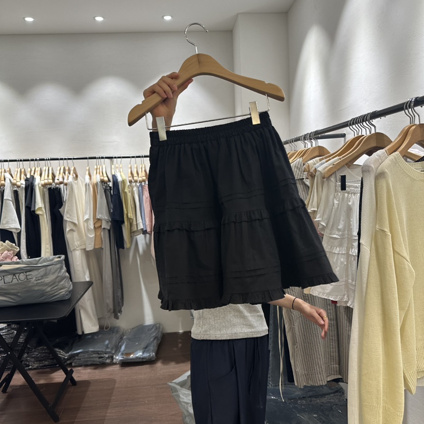 EPIC-S韓國㊣直郵東大門代購女裝新品休閑25春夏時尚熱賣短裙EPIC-S短裙圖色2
