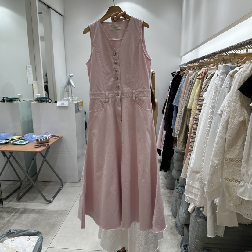 XPARTY直郵韓國代購㊣女裝新款熱賣25春夏休閑人氣時尚連衣裙XPARTY連衣裙圖色2