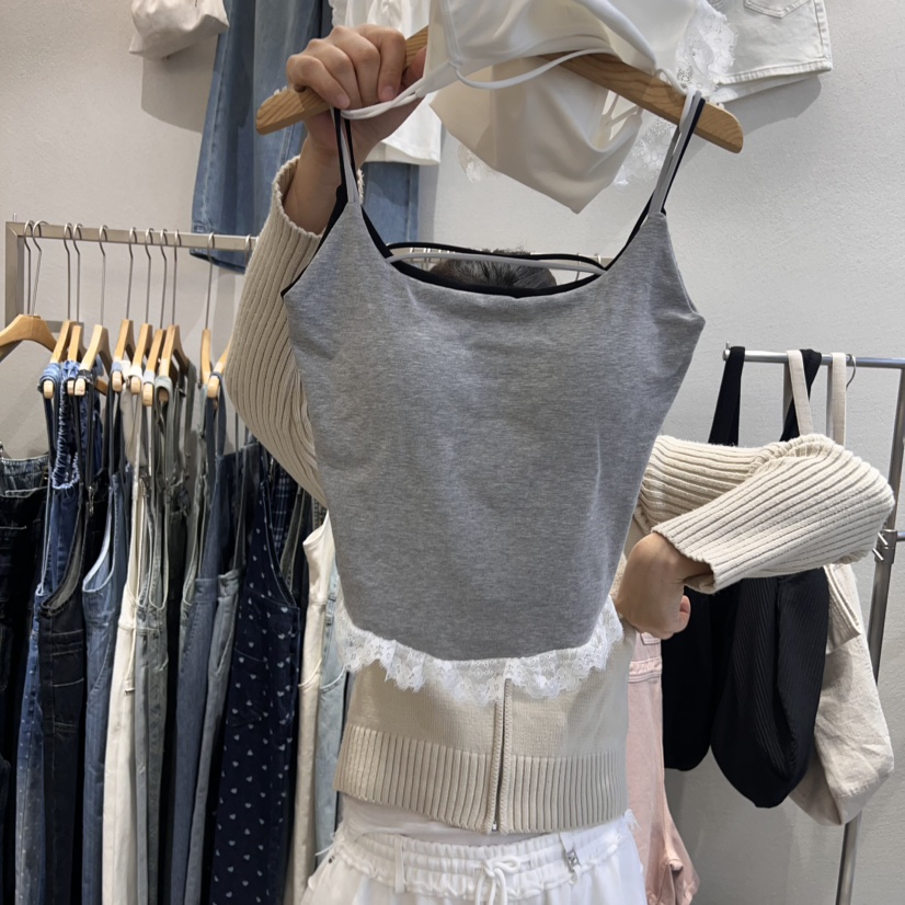 HIPTIQUE韓國㊣直郵東大門代購女裝新品推薦休閑熱賣吊帶背心HIPTIQUE吊帶/背心圖色2