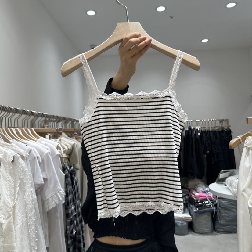 RE STYLE-Q直郵韓國代購㊣女裝新款推薦人氣休閑吊帶背心RE STYLE吊帶/背心
