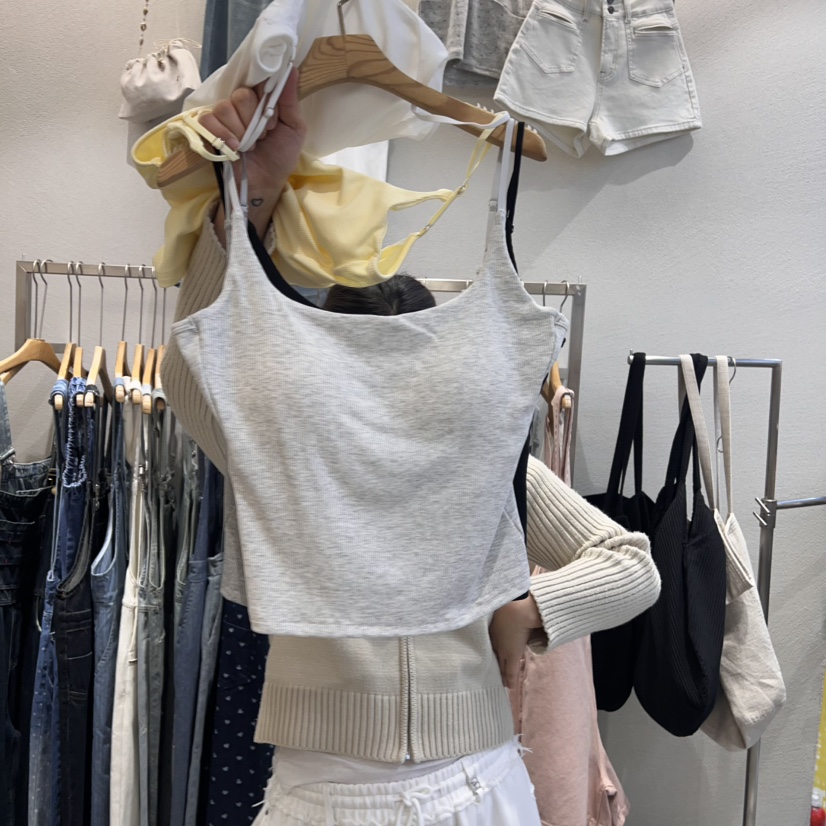 HIPTIQUE韓國直郵㊣女裝新品推薦25春夏熱賣人氣吊帶背心蕾絲HIPTIQUE吊帶/背心圖色3