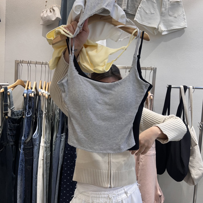 HIPTIQUE韓國直郵㊣女裝新品推薦25春夏熱賣人氣吊帶背心蕾絲HIPTIQUE吊帶/背心圖色4