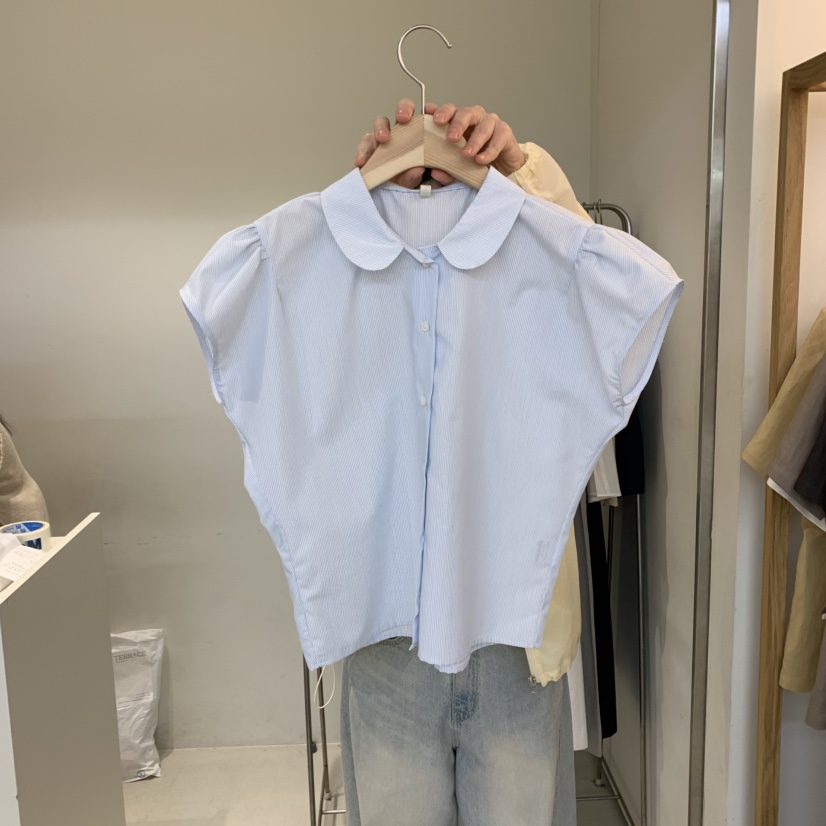 OUTRENE韓國直郵㊣東大門實拍女裝新品推薦休閑人氣襯衫蕾絲衫OUTRENE襯衫/蕾絲衫圖色2