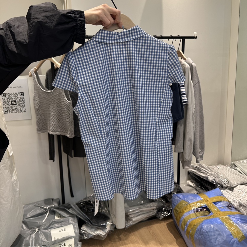 ORE-P直郵韓國代購㊣女裝新品熱賣時尚推薦人氣襯衫蕾絲衫ORE襯衫/蕾絲衫