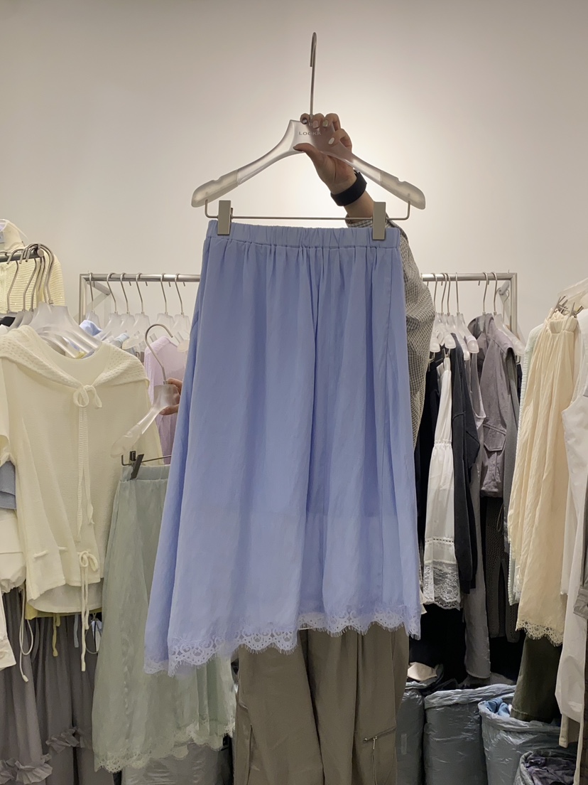 LOOKK直郵韓國代購㊣女裝新品時尚人氣推薦25春夏休閑熱賣長裙LOOKK長裙圖色4