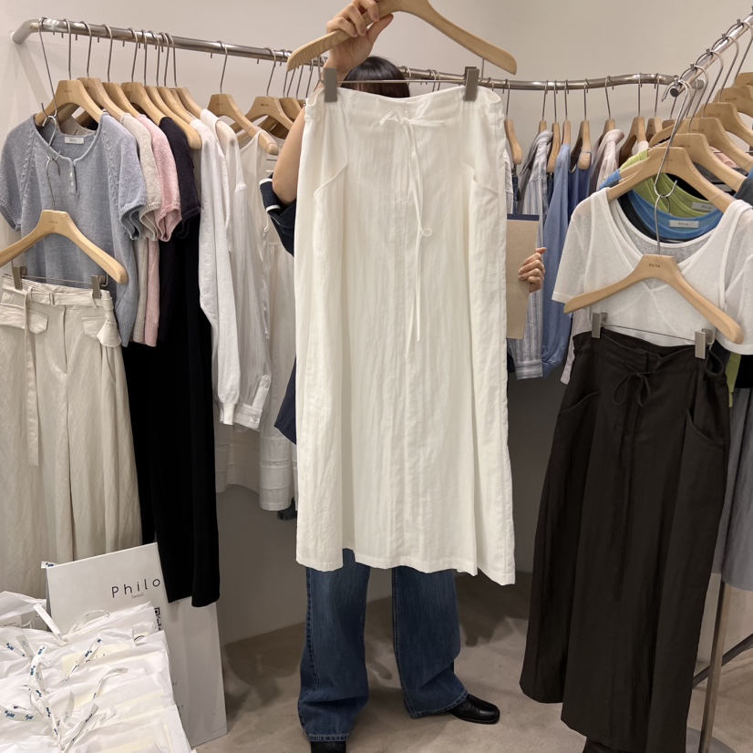 PHILO直郵韓國代購㊣女裝新品推薦熱賣時尚25春夏半身裙中短裙PHILO半身裙/中短裙圖色2