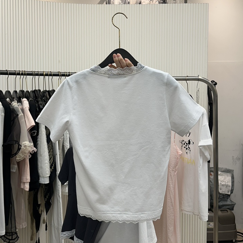 BETWEEN US直郵韓國代購㊣女裝新款25春夏人氣熱賣休閑T恤JICJO:SEOULT恤