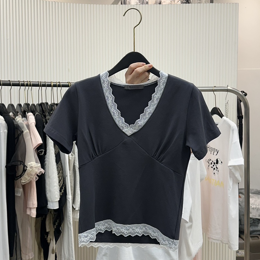 BETWEEN US直郵韓國代購㊣女裝新款25春夏人氣熱賣休閑T恤JICJO:SEOULT恤圖色2