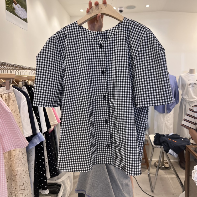 TAN&COMO韓國直郵㊣東大門實拍女裝新品時尚襯衫蕾絲衫tan-COMO襯衫/蕾絲衫圖色2
