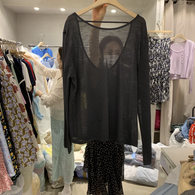 LOGROAD韓國㊣直郵東大門代購女裝新款推薦時尚人氣休閑針織衫LOG ROAD針織衫圖色3