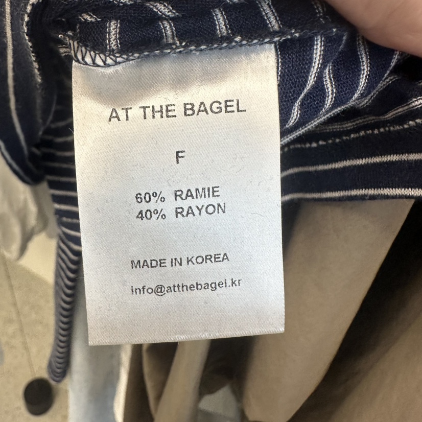 AT THE BAGEL韓國直郵㊣女裝新品休閑熱賣推薦25春夏人氣T恤AT THE BAGELT恤