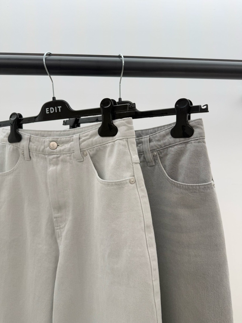 空直郵韓國代購㊣女裝新款25春夏熱賣推薦時尚休閑人氣牛仔褲EDIT牛仔褲