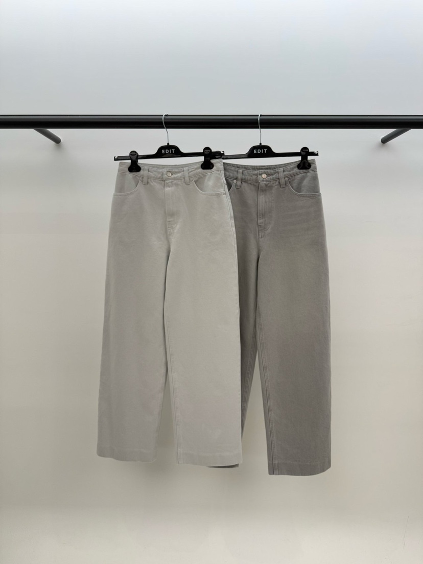 空直郵韓國代購㊣女裝新款25春夏熱賣推薦時尚休閑人氣牛仔褲EDIT牛仔褲