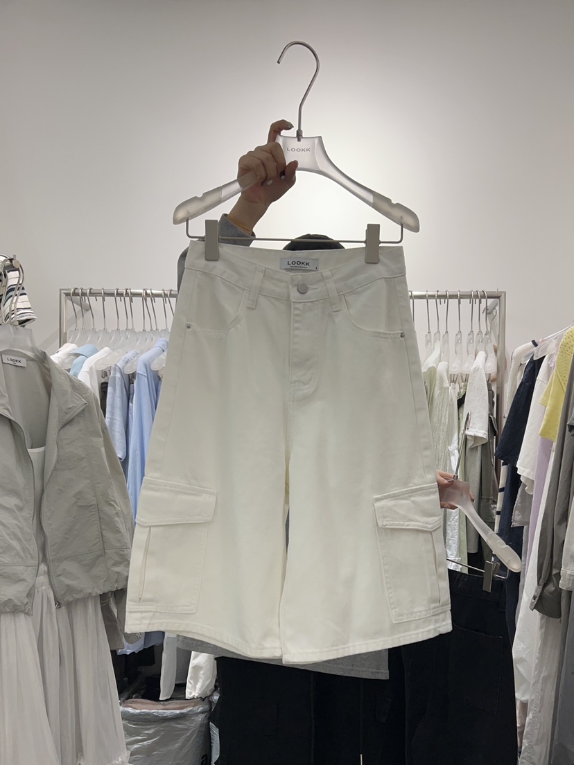 LOOKK韓國㊣直郵東大門代購女裝新款推薦休閑25春夏時尚短褲JEONG GAM STUDIOS短褲圖色2