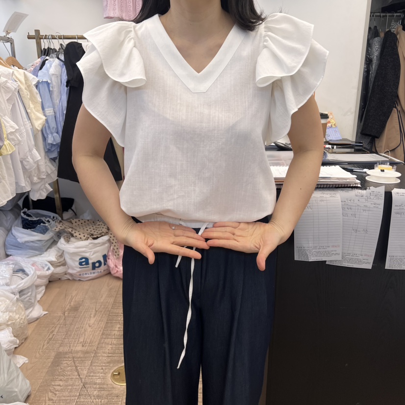 BEEN-A韓國直郵㊣女裝新品人氣熱賣時尚休閑25春夏襯衫蕾絲衫BEEN-A襯衫/蕾絲衫