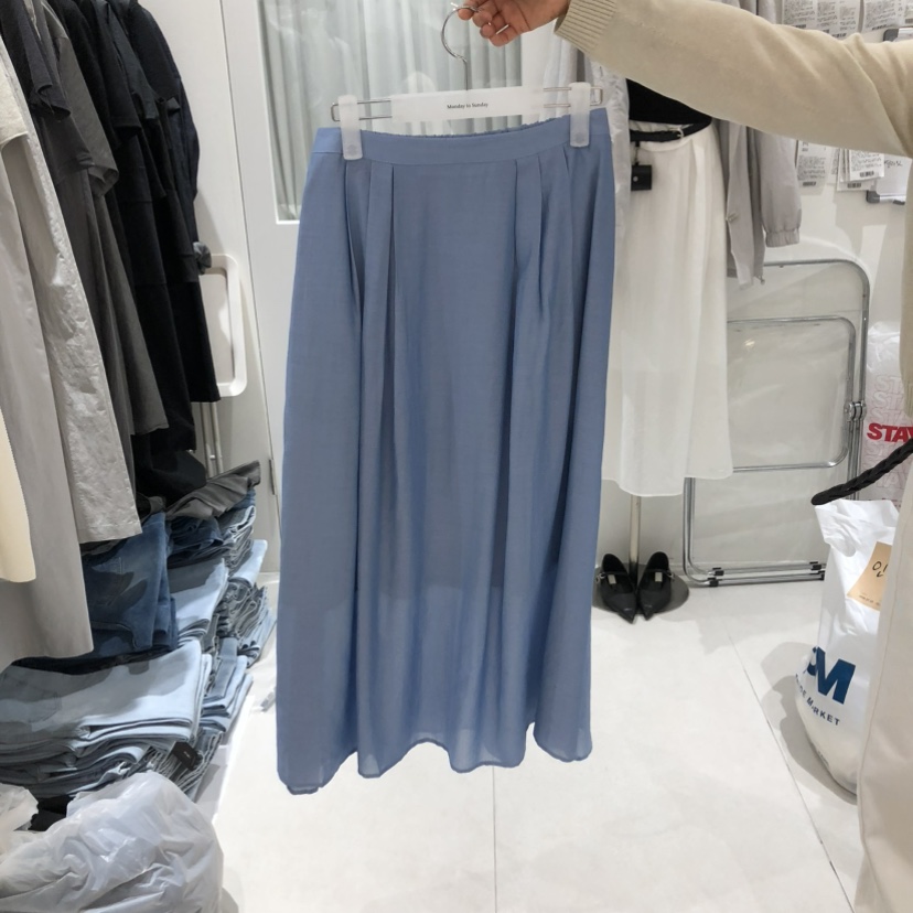 MONDAY TO SUNDAY韓國直郵㊣東大門實拍女裝新品25春夏半身裙中短裙不含腰帶MONDAY TO SUNDAY半身裙/中短裙圖色2