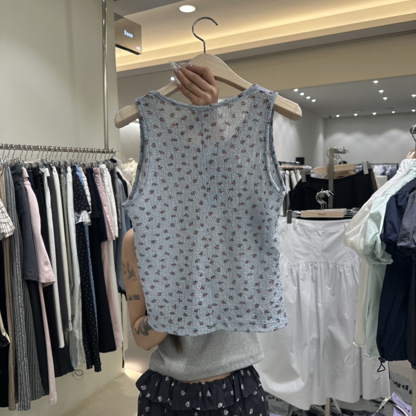 BENE直郵韓國代購㊣女裝新品休閑推薦熱賣時尚25春夏吊帶背心BENE吊帶/背心