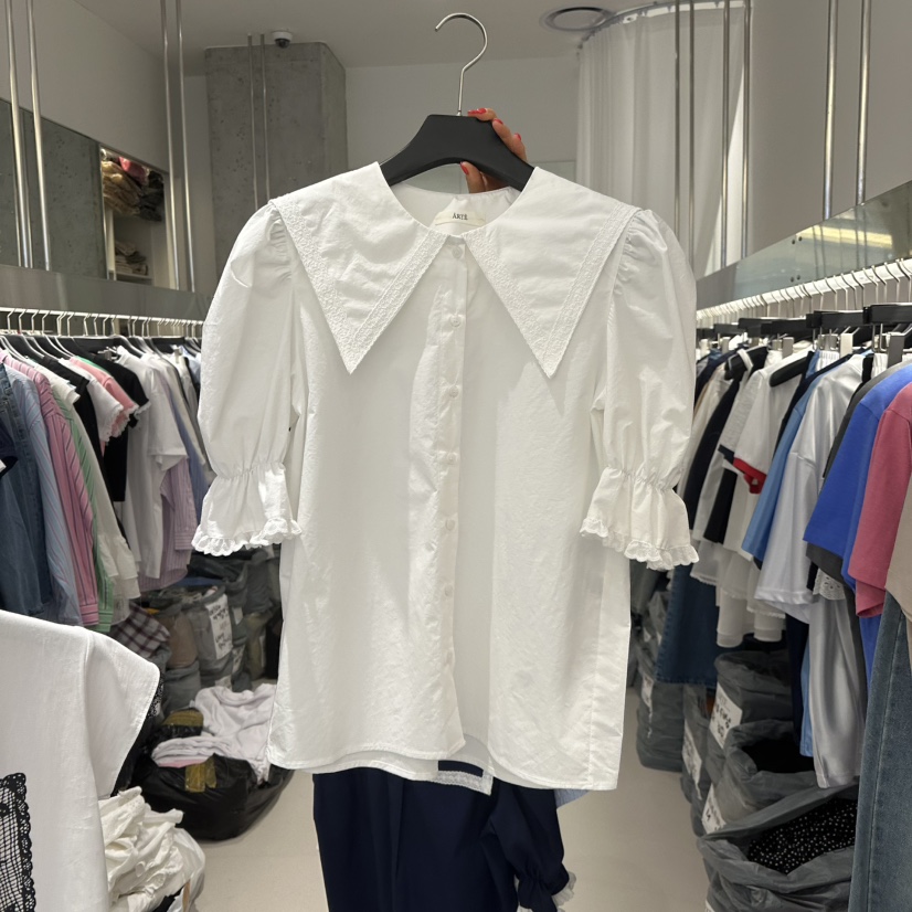 ARTE STUDIO韓國㊣直郵東大門代購女裝新品休閑襯衫蕾絲衫ARTE STUDIO襯衫/蕾絲衫圖色1