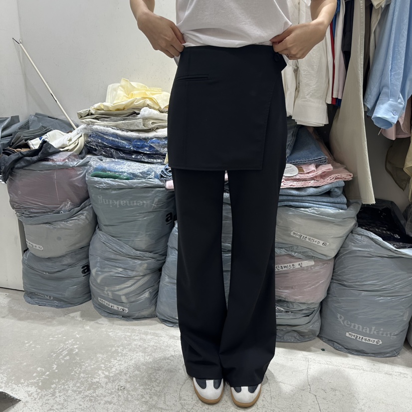 URBANSTORY/REMAKING韓國直郵㊣東大門實拍女裝新款推薦裙褲BAGUETTE-P裙褲圖色2