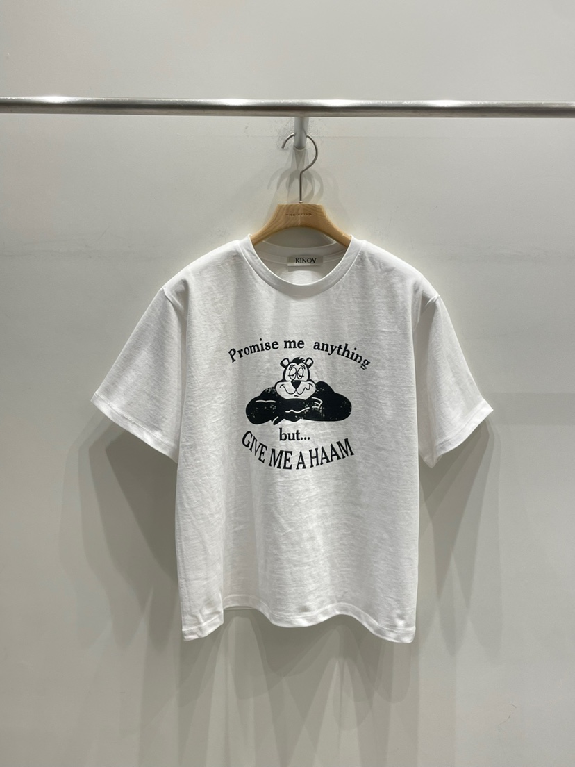 KINOA韓國直郵㊣女裝新品25春夏時尚人氣熱賣推薦休閑T恤KINOAT恤圖色3