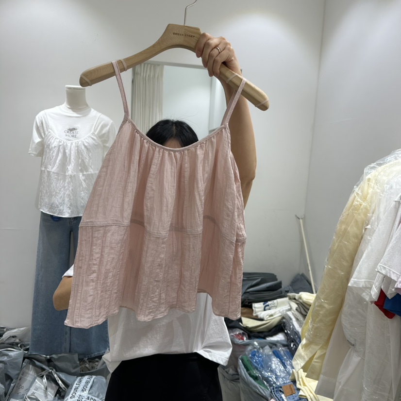 URBANSTORY/REMAKING直郵韓國代購㊣女裝新品25春夏吊帶背心不含內搭Remaking/URBANSTORY吊帶/背心