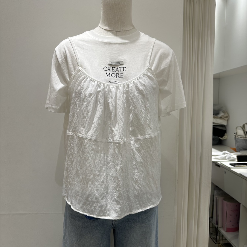 URBANSTORY/REMAKING直郵韓國代購㊣女裝新品25春夏吊帶背心不含內搭Remaking/URBANSTORY吊帶/背心圖色2