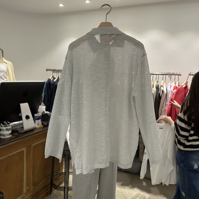 ACKER直郵韓國代購㊣女裝新品人氣時尚休閑熱賣25春夏針織衫開衫ACKER針織衫