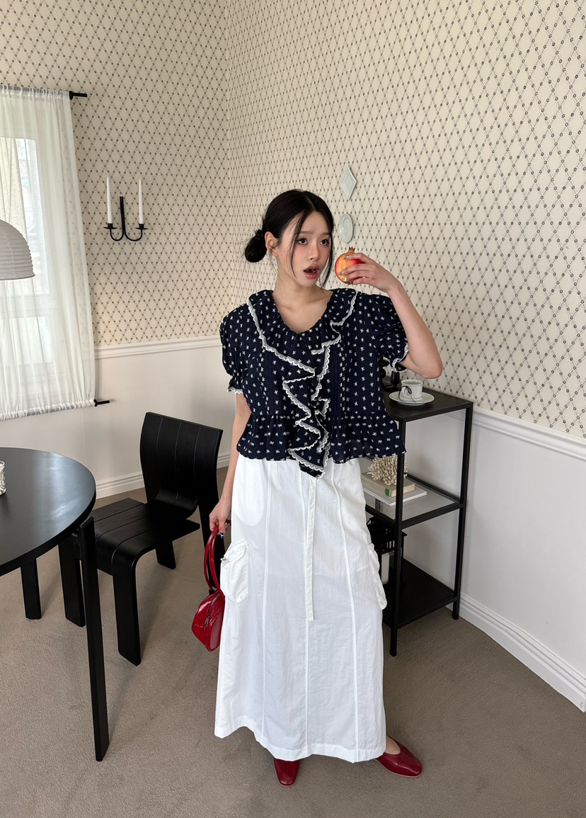 TRIPLE SEVEN韓國直郵㊣女裝新款熱賣25春夏時尚半身裙中短裙TRIPLE SEVEN半身裙/中短裙