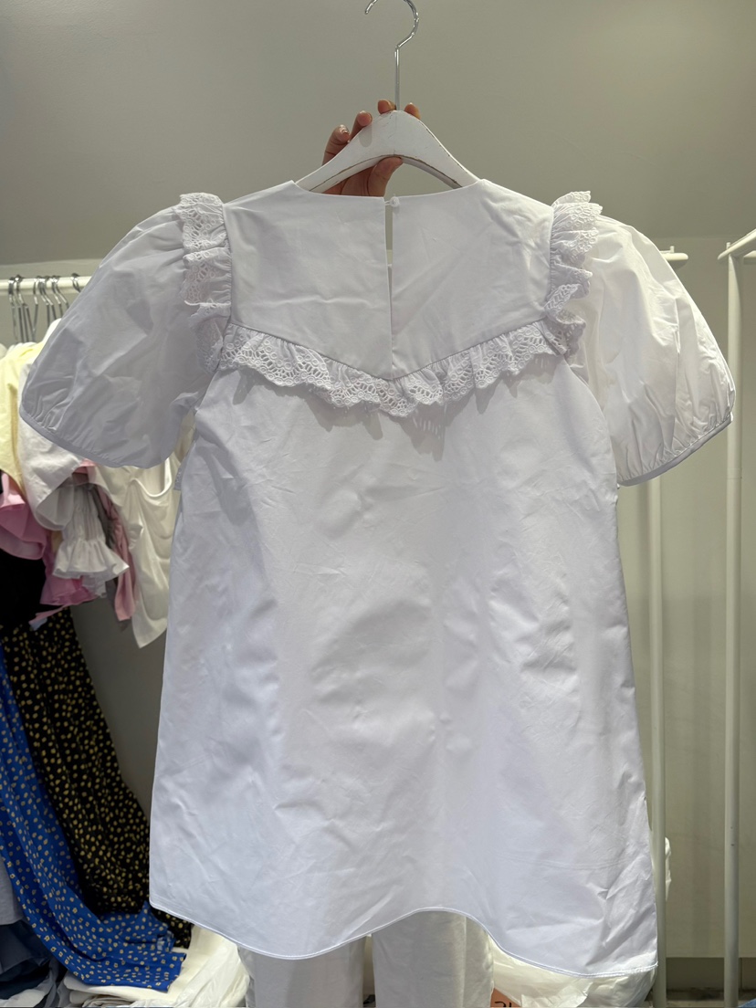 BELITA-L直郵韓國代購㊣女裝新品時尚休閑25春夏襯衫蕾絲衫復古BELITA-L襯衫/蕾絲衫