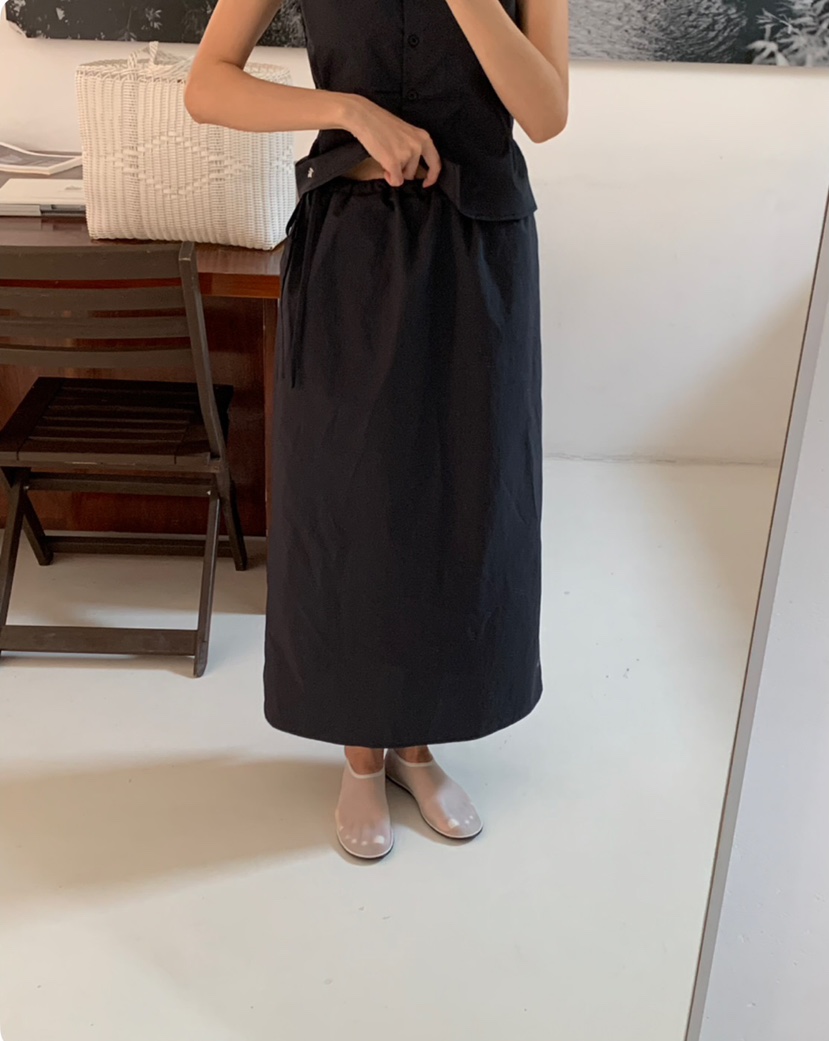 A Flan韓國直郵㊣女裝新款人氣熱賣時尚推薦休閑25春夏長裙AFN/A Flan長裙