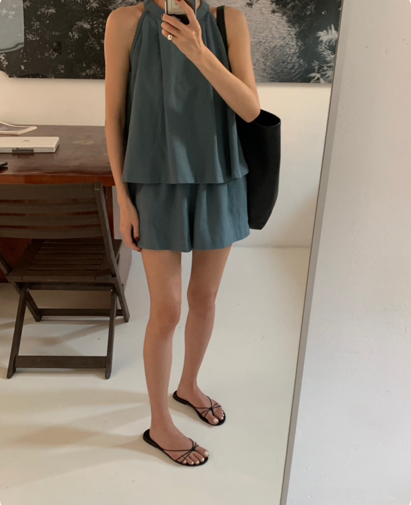 A Flan韓國㊣直郵東大門代購女裝新品熱賣休閑25春夏套裝套裝AFN/A Flan套裝