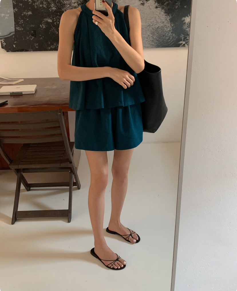A Flan韓國㊣直郵東大門代購女裝新品熱賣休閑25春夏套裝套裝AFN/A Flan套裝