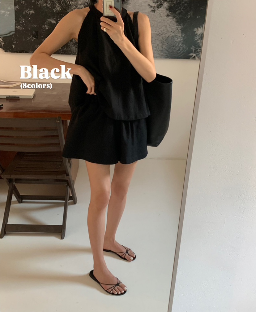 A Flan韓國㊣直郵東大門代購女裝新品熱賣休閑25春夏套裝套裝AFN/A Flan套裝圖色2