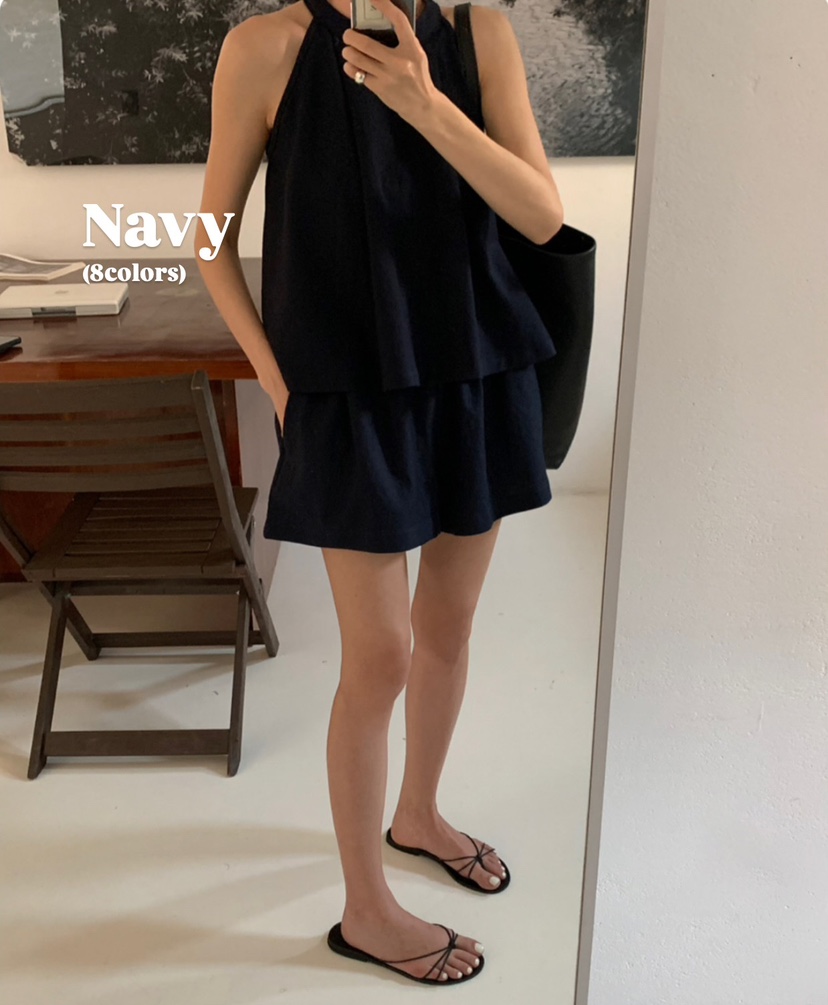 A Flan韓國㊣直郵東大門代購女裝新品熱賣休閑25春夏套裝套裝AFN/A Flan套裝圖色3