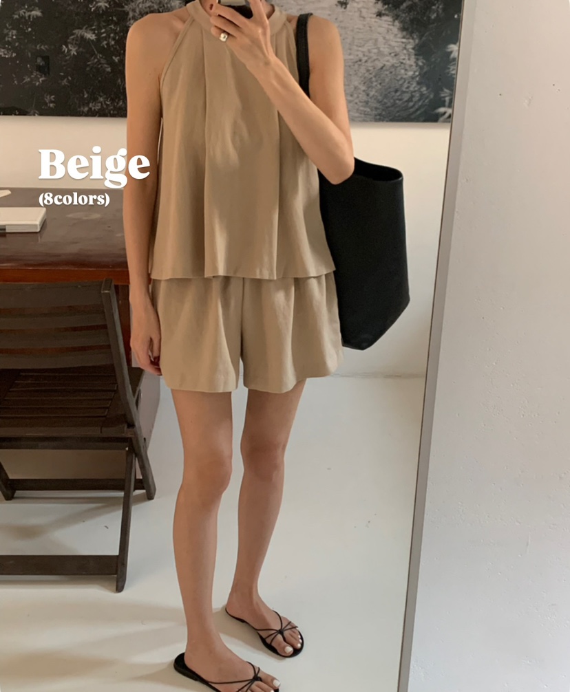 A Flan韓國㊣直郵東大門代購女裝新品熱賣休閑25春夏套裝套裝AFN/A Flan套裝圖色5