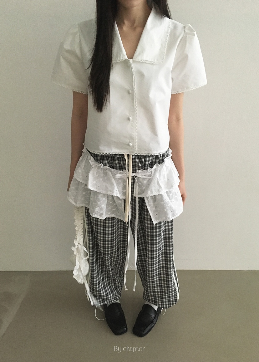 BY CHAPTER韓國代購女士新款25春夏休閑真品熱賣短裙不含內搭Chapter短裙