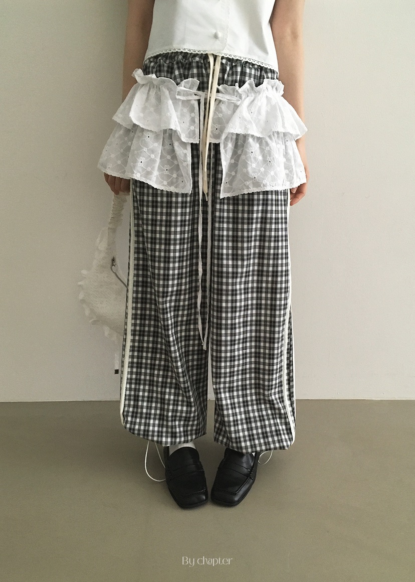 BY CHAPTER韓國代購女士新款25春夏休閑真品熱賣短裙不含內搭Chapter短裙