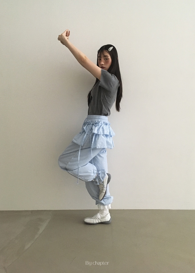 BY CHAPTER韓國代購女士新款25春夏休閑真品熱賣短裙不含內搭Chapter短裙